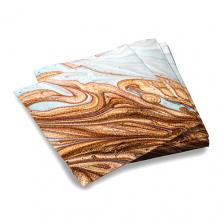 ND PLAY Салфетки бумажные трехслойные Смола серая, 33*33 см ND PLAY Салфетки бумажные трехслойные Смола серая, 33*33 см