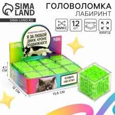 Головоломка лабиринт с шариком «За любой движ», в шоубоксе Головоломка лабиринт с шариком «За любой движ», в шоубоксе