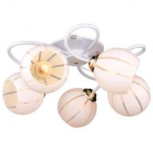 люстра потолочная РОССВЕТ Tetra 5х60Вт Е27 металл белый люстра потолочная РОССВЕТ Tetra 5х60Вт Е27 металл белый