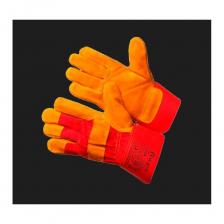 Спилковые комбинированные перчатки. Сшиты из спилка КРС оранжевого цвета высшего сорта и плотной красной ткани, прошиты прочными нитями. Дополнительные накладки в районе ногтевых пластин и костяшек тыльной стороны ладони защищают эти места от травм. Прорезиненный манжет-крага надежно защищает запястья от внешних повреждений. Для более комфортной носки в перчатках используется подклад для ладонной части из мягкой ткани. Равномерно окрашенный спилок Класса А, плотный, мягкий, устойчивый к истиранию и порезам. Защита от пониженных температур в I-II климатических поясах (сертификат). Сертификат соответствия № RU C-CN. АЖ58. В. 00030, рост 19. Защитные свойства (ТР ТС 019, рост 2011): Ми, Мп, Тн (I-II). Защитные свойства (EN): EN 388:2016 (4442), EN 511:2006 (111). Спилковые комбинированные перчатки. Сшиты из спилка КРС оранжевого цвета высшего сорта и плотной красной ткани, прошиты прочными нитями. Дополнительные накладки в районе ногтевых пластин и костяшек тыльной стороны ладони защищают эти места от травм. Прорезиненный манжет-крага надежно защищает запястья от внешних повреждений. Для более комфортной носки в перчатках используется подклад для ладонной части из мягкой ткани. Равномерно окрашенный спилок Класса А, плотный, мягкий, устойчивый к истиранию и порезам. Защита от пониженных температур в I-II климатических поясах (сертификат). Сертификат соответствия № RU C-CN. АЖ58. В. 00030, рост 19. Защитные свойства (ТР ТС 019, рост 2011): Ми, Мп, Тн (I-II). Защитные свойства (EN): EN 388:2016 (4442), EN 511:2006 (111).