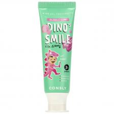 Детская гелевая зубная паста DINO's SMILE c ксилитом и вкусом жвачки, 60г, Consly Детская гелевая зубная паста DINO's SMILE c ксилитом и вкусом жвачки, 60г, Consly