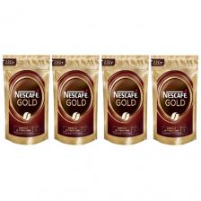Кофе растворимый Nescafe Gold сублимированный с добавлением молотого, пакет, 220 г, 4 уп. Кофе растворимый Nescafe Gold сублимированный с добавлением молотого, пакет, 220 г, 4 уп.