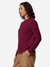 Лонгслив женский Columbia Brea Falls Grid Crew Ls, Красный Лонгслив женский Columbia Brea Falls Grid Crew Ls, Красный