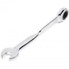 Удлиненный трещоточный комбинированный ключ Комбинированный трещоточный удлиненный ключ 14х14 с изогнутой рукояткой хром HORTZ HOR 121240 Удлиненный трещоточный комбинированный ключ Комбинированный трещоточный удлиненный ключ 14х14 с изогнутой рукояткой хром HORTZ HOR 121240