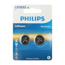 Батарейки Philips CR2032-2BL литиевые, 2шт Батарейки Philips CR2032-2BL литиевые, 2шт