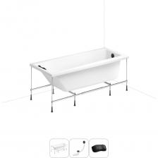 СОВЕРШЕНСТВО И ПРАКТИЧНОСТЬ В КАЖДОЙ ДЕТАЛИ Прямоугольная акриловая ванна Rock производится в размерах 150, 160, 170 см по длине и имеет увеличенную ширину – 75 см, что вместе с расширением чаши ближе к изголовью позволяет комфортно принимать ванну или душ людям разного телосложения с полным погружением в теплую воду. Ширина боковых бортиков увеличена в области слива, что позволит разместить многочисленные флаконы с косметическими средствами в легкой доступности и всегда иметь под рукой все необходимое во время косметологических и гигиенических процедур. АКРИЛОВОЕ СТЕКЛО И ЭКОЛОГИЧЕСКИ ЧИСТЫЕ МАТЕРИАЛЫ Технология изготовления акриловых ванн Lavinia Boho основана на использовании высокопрочного 4 мм цельного листа полиметилметакрилата (ПММА), который изготавливают на абсолютно ровной зеркальной поверхности и нагревают до температуры 170 °С. Далее эластичный лист помещают в вакуум-формовочное оборудование и под большим давлением заполняют матрицу будущей ванны: без образования пузырьков, пустот, искривлений или трещин. Для придания ударной вязкости и максимальной прочности конструкции по всему основанию купели закладывается усиленная плита ДСтП, а внешняя сторона ванны покрывается смесью полимера с отвердителем и ровингом. После отверждения при температуре 80-90 °С в ванне высверливают отверстия для слива-перелива. Каждое изделие проходит многоступенчатую проверку качества на геометрию и надежность. ВИДИМЫЕ ПРЕИМУЩЕСТВА ВАНН ИЗ 100% ЛИТЬЕВОГО АКРИЛА Ванны изготовлены из однородного литьевого акрила и не подвержены истиранию, выцветанию и воздействию ультрафиолета, что позволяет сохранять равномерный глянцевый блеск на протяжении всего срока службы. Потрясающая гладкая поверхность с прочными стенками демонстрирует высокую стойкость к царапинам, жесткой воде и не боится чистящих химических средств. Благодаря отсутствию швов за изделием легко ухаживать: поверхность достаточно протереть влажной тканью с мягким моющим средством, затем смыть теплой водой. При наполнении ванны горячей водой она отлично сохраняет форму и не деформируется, стабильно выдерживает нагрузку до 500 кг. ПРОЧНЫЙ КАРКАС ИЗ СТАЛИ Ванна монтируется на усиленный стальной каркас с повышенной стойкостью к коррозии и повреждениям. Для максимальной устойчивости чаша стабилизируется креплениями к стене. Конструкция надежно фиксирует ванну и равномерно распределяет динамическую нагрузку до 500 кг. Регулировка опор по высоте нивелирует незначительные перепады уровня пола на различных поверхностях. КОМПАКТНЫЙ СИФОН С ПОВЫШЕННОЙ ФУНКЦИОНАЛЬНОСТЬЮ Автоматический слив-перелив Useful Extras от Wellsee с донным клапаном click-clack и съемной накладкой на перелив изготовлен из полипропилена повышенной прочности и высокой термической устойчивости. Накладка на перелив и крышка донного клапана выполнены из латуни и не подвержены коррозии. Благодаря системе click-clack управлять наполнением ванны или оттоком воды просто и удобно: всего лишь одно нажатие на крышку донного клапана рукой или ногой. Внутренние стенки конструкции с антибактериальным покрытием Protect’IN устойчивы к оседанию водопроводных примесей, что снижает вероятность образования засоров. Самоочищающаяся форма и изгибы сифона-автомата препятствуют скоплению грязи внутри обвязки и поддерживают высокую пропускную способность — 50 л/мин. Функция верхней очистки позволяет с легкостью устранять возможные засоры, а усовершенствованный плоский гидрозатвор служит барьером для неприятных канализационных газов и занимает минимум места под ванной. ПОДГОЛОВНИК НА САМОКЛЕЯЩЕЙСЯ ЛЕНТЕ Гелевый подголовник на ванну от Wellsee — функциональное дополнение для любителей глубокой релаксации. Благодаря волнообразной форме и высокой эластичности подушка мгновенно адаптируется к изгибам тела, равномерно распределяет нагрузку в шейно-воротниковой зоне и создает идеальные условия для отдыха. Подголовник из вспененного полиуретана с гелевой структурой гипоаллергенен и безопасен для здоровья человека. Поверхность изделия не впитывает влагу и запахи, что гарантирует высокий уровень гигиены и износостойкость при продолжительном контакте с в СОВЕРШЕНСТВО И ПРАКТИЧНОСТЬ В КАЖДОЙ ДЕТАЛИ Прямоугольная акриловая ванна Rock производится в размерах 150, 160, 170 см по длине и имеет увеличенную ширину – 75 см, что вместе с расширением чаши ближе к изголовью позволяет комфортно принимать ванну или душ людям разного телосложения с полным погружением в теплую воду. Ширина боковых бортиков увеличена в области слива, что позволит разместить многочисленные флаконы с косметическими средствами в легкой доступности и всегда иметь под рукой все необходимое во время косметологических и гигиенических процедур. АКРИЛОВОЕ СТЕКЛО И ЭКОЛОГИЧЕСКИ ЧИСТЫЕ МАТЕРИАЛЫ Технология изготовления акриловых ванн Lavinia Boho основана на использовании высокопрочного 4 мм цельного листа полиметилметакрилата (ПММА), который изготавливают на абсолютно ровной зеркальной поверхности и нагревают до температуры 170 °С. Далее эластичный лист помещают в вакуум-формовочное оборудование и под большим давлением заполняют матрицу будущей ванны: без образования пузырьков, пустот, искривлений или трещин. Для придания ударной вязкости и максимальной прочности конструкции по всему основанию купели закладывается усиленная плита ДСтП, а внешняя сторона ванны покрывается смесью полимера с отвердителем и ровингом. После отверждения при температуре 80-90 °С в ванне высверливают отверстия для слива-перелива. Каждое изделие проходит многоступенчатую проверку качества на геометрию и надежность. ВИДИМЫЕ ПРЕИМУЩЕСТВА ВАНН ИЗ 100% ЛИТЬЕВОГО АКРИЛА Ванны изготовлены из однородного литьевого акрила и не подвержены истиранию, выцветанию и воздействию ультрафиолета, что позволяет сохранять равномерный глянцевый блеск на протяжении всего срока службы. Потрясающая гладкая поверхность с прочными стенками демонстрирует высокую стойкость к царапинам, жесткой воде и не боится чистящих химических средств. Благодаря отсутствию швов за изделием легко ухаживать: поверхность достаточно протереть влажной тканью с мягким моющим средством, затем смыть теплой водой. При наполнении ванны горячей водой она отлично сохраняет форму и не деформируется, стабильно выдерживает нагрузку до 500 кг. ПРОЧНЫЙ КАРКАС ИЗ СТАЛИ Ванна монтируется на усиленный стальной каркас с повышенной стойкостью к коррозии и повреждениям. Для максимальной устойчивости чаша стабилизируется креплениями к стене. Конструкция надежно фиксирует ванну и равномерно распределяет динамическую нагрузку до 500 кг. Регулировка опор по высоте нивелирует незначительные перепады уровня пола на различных поверхностях. КОМПАКТНЫЙ СИФОН С ПОВЫШЕННОЙ ФУНКЦИОНАЛЬНОСТЬЮ Автоматический слив-перелив Useful Extras от Wellsee с донным клапаном click-clack и съемной накладкой на перелив изготовлен из полипропилена повышенной прочности и высокой термической устойчивости. Накладка на перелив и крышка донного клапана выполнены из латуни и не подвержены коррозии. Благодаря системе click-clack управлять наполнением ванны или оттоком воды просто и удобно: всего лишь одно нажатие на крышку донного клапана рукой или ногой. Внутренние стенки конструкции с антибактериальным покрытием Protect’IN устойчивы к оседанию водопроводных примесей, что снижает вероятность образования засоров. Самоочищающаяся форма и изгибы сифона-автомата препятствуют скоплению грязи внутри обвязки и поддерживают высокую пропускную способность — 50 л/мин. Функция верхней очистки позволяет с легкостью устранять возможные засоры, а усовершенствованный плоский гидрозатвор служит барьером для неприятных канализационных газов и занимает минимум места под ванной. ПОДГОЛОВНИК НА САМОКЛЕЯЩЕЙСЯ ЛЕНТЕ Гелевый подголовник на ванну от Wellsee — функциональное дополнение для любителей глубокой релаксации. Благодаря волнообразной форме и высокой эластичности подушка мгновенно адаптируется к изгибам тела, равномерно распределяет нагрузку в шейно-воротниковой зоне и создает идеальные условия для отдыха. Подголовник из вспененного полиуретана с гелевой структурой гипоаллергенен и безопасен для здоровья человека. Поверхность изделия не впитывает влагу и запахи, что гарантирует высокий уровень гигиены и износостойкость при продолжительном контакте с в