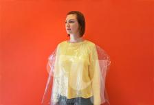 Пеньюар для парикмахерских работ/полиэтилен Классик прозрачный 160х120 см Пеньюар для парикмахерских работ/полиэтилен Классик прозрачный 160х120 см