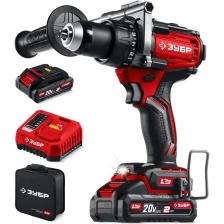 ЗУБР 20 В, 165 Н·м, 2 АКБ LMS (2 А·ч), бесщеточная дрель-шуруповерт, сумка ДБ-165-22 - бесщеточная дрель-шуруповерт ЗУБР системы LMS с максимальным крутящим моментом 165 Нм предназначена для работы с самым крупным крепежом (саморезы до 12 мм диаметром) и сверления отверстий до 40 мм в дереве. Встроенная защита от обратного удара предотвращает повреждение кисти при резкой блокировке вала. Комплектация с двумя аккумуляторами позволяет работать практически без остановки.Применяется для сверления отверстий в различных материалах (при установке соответствующих сверл), закручивания/откручивания резьбовых соединений (при установке соответствующих бит),перемешивания ЛКМ (при установке соответствующих насадок). ЗУБР 20 В, 165 Н·м, 2 АКБ LMS (2 А·ч), бесщеточная дрель-шуруповерт, сумка ДБ-165-22 - бесщеточная дрель-шуруповерт ЗУБР системы LMS с максимальным крутящим моментом 165 Нм предназначена для работы с самым крупным крепежом (саморезы до 12 мм диаметром) и сверления отверстий до 40 мм в дереве. Встроенная защита от обратного удара предотвращает повреждение кисти при резкой блокировке вала. Комплектация с двумя аккумуляторами позволяет работать практически без остановки.Применяется для сверления отверстий в различных материалах (при установке соответствующих сверл), закручивания/откручивания резьбовых соединений (при установке соответствующих бит),перемешивания ЛКМ (при установке соответствующих насадок).