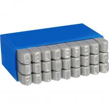 Набор латинских буквенных клейм MASUS 3 мм 10655 Набор латинских буквенных клейм MASUS 3 мм 10655