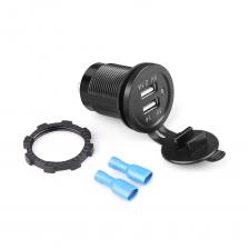 Мини-автомобильное зарядное устройство с двумя USB-портами, 12 В, 3,1 А, быстрая зарядка, 2-портовое USB-зарядное устройство для телефона, автомобильный USB-разъем, адаптер, автомобильный аксессуар Мини-автомобильное зарядное устройство с двумя USB-портами, 12 В, 3,1 А, быстрая зарядка, 2-портовое USB-зарядное устройство для телефона, автомобильный USB-разъем, адаптер, автомобильный аксессуар