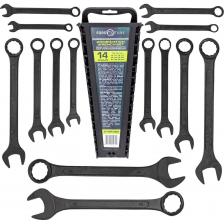 Набор ключей комбинированных (14 предметов) в пластиковом держателе от бренда FORSandTUNE — это незаменимый инструмент для любого мастера или автолюбителя. Ключи изготовлены из углеродистой стали, что обеспечивает их прочность и долговечность. Специальное покрытие защищает ключи от коррозии, что делает их надежными даже в сложных условиях эксплуатации. Размеры ключей: 10, 12, 13, 14, 15, 16, 17, 18, 19, 22, 24, 27, 30, 32 мм. Набор ключей комбинированных (14 предметов) в пластиковом держателе от бренда FORSandTUNE — это незаменимый инструмент для любого мастера или автолюбителя. Ключи изготовлены из углеродистой стали, что обеспечивает их прочность и долговечность. Специальное покрытие защищает ключи от коррозии, что делает их надежными даже в сложных условиях эксплуатации. Размеры ключей: 10, 12, 13, 14, 15, 16, 17, 18, 19, 22, 24, 27, 30, 32 мм.