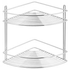 полка угловая 2-х ярусная 21,8х21,8х31см хром полка угловая 2-х ярусная 21,8х21,8х31см хром