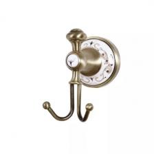 Крючок Boheme Provanse 10806 двойной, бронза Крючок Boheme Provanse 10806 двойной, бронза