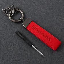 Замшевые брелоки с логотипом автомобиля, брелок-держатель, подвеска для Honda Accord Civic Vezel CRV Stream FIT Odyssey City Crosstour Jade Insight Замшевые брелоки с логотипом автомобиля, брелок-держатель, подвеска для Honda Accord Civic Vezel CRV Stream FIT Odyssey City Crosstour Jade Insight