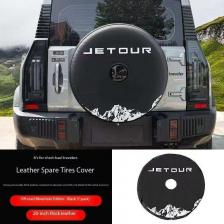 Для CHERY Jetour Traveller T2 2023 ~ 2025 кожаный чехол для запасного колеса, детали автомобиля, полноразмерный чехол для запасного колеса, кожаный чехол Для CHERY Jetour Traveller T2 2023 ~ 2025 кожаный чехол для запасного колеса, детали автомобиля, полноразмерный чехол для запасного колеса, кожаный чехол