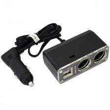 разветвитель прикуривателя 12/24В 2 гнезда 2 USB разветвитель прикуривателя 12/24В 2 гнезда 2 USB