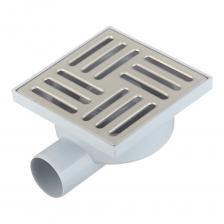 Трап душевой горизонтальный АНИ пласт с гидрозатвором 150х150 мм d50 мм решетка из нержавеющей стали (TA5112) Трап душевой горизонтальный АНИ пласт с гидрозатвором 150х150 мм d50 мм решетка из нержавеющей стали (TA5112)