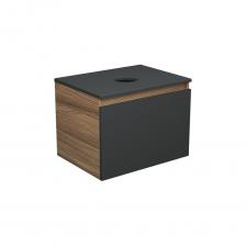 Тумба с раковиной и выпуском Bauedge (тумба Bau Dream 60, графит + раковина санфаянс накладная BAU Hotel Black Rand 48x37, выпуск клик-клак, белый) BD2039 Тумба с раковиной и выпуском Bauedge (тумба Bau Dream 60, графит + раковина санфаянс накладная BAU Hotel Black Rand 48x37, выпуск клик-клак, белый) BD2039