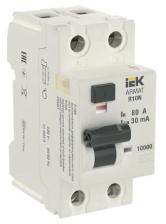 IEK ARMAT Выключатель дифференциального тока R10N 2P 80А 30мА тип AC, AR-R10N-2-080C030 1 шт IEK ARMAT Выключатель дифференциального тока R10N 2P 80А 30мА тип AC, AR-R10N-2-080C030 1 шт