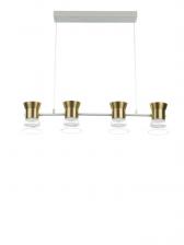 Светильник «Авион» LED 40 Вт 4000К бело-золотой 90x11x12-212 см Светильник «Авион» LED 40 Вт 4000К бело-золотой 90x11x12-212 см