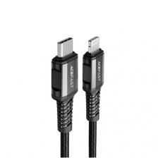 Кабель ACEFAST C1-01 USB-C to Lightning aluminum charging data cable, черный AF-C1-01-BK Кабель ACEFAST C1-01 USB-C to Lightning aluminum charging data cable, черный AF-C1-01-BK