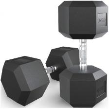 Гантель гексагональная Unix Fit обрезиненная, 42.5 кг Гантель гексагональная Unix Fit обрезиненная, 42.5 кг