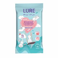 Влажные салфетки Lure для всей семьи, 15 шт. Влажные салфетки Lure для всей семьи, 15 шт.