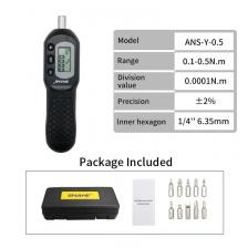 SHAHE 1/4 ''Набор динамометрических отверток для электрика с зуммером и светодиодным индикатором Цифровая динамометрическая отвертка с точностью ±2% SHAHE 1/4 ''Набор динамометрических отверток для электрика с зуммером и светодиодным индикатором Цифровая динамометрическая отвертка с точностью ±2%