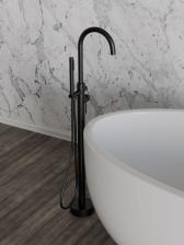 Смеситель для ванны напольный Knotlor SS-27/BL, черный Смеситель для ванны напольный Knotlor SS-27/BL, черный