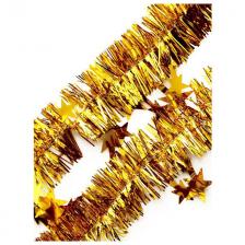 мишура новогодняя Звезды 200х5см золото мишура новогодняя Звезды 200х5см золото