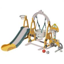 Горка с качелями и баскетбольной стойкой Unix Kids, Funny Car (160 cm) Yellow (PPSLSWBS160YEL) Горка с качелями и баскетбольной стойкой Unix Kids, Funny Car (160 cm) Yellow (PPSLSWBS160YEL)
