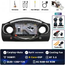 Android 15 Carplay Auto 2K экран автомобильный радиоприемник мультимедийный плеер для BMW Mini Cooper S R50 R52 R53 2004-2007 стерео навигация BT Android 15 Carplay Auto 2K экран автомобильный радиоприемник мультимедийный плеер для BMW Mini Cooper S R50 R52 R53 2004-2007 стерео навигация BT