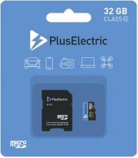 Карта памяти MicroSD 32Gb Class 10 с адаптером Черно-голубая Карта памяти MicroSD 32Gb Class 10 с адаптером Черно-голубая