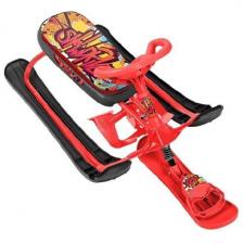 Снегокат Ника Кросс с граффити на красном Снегокат Ника Кросс с граффити на красном