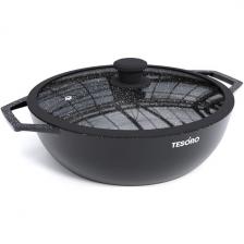 Жаровня Tesoro Florence Induction total dark, 4 л, с крышкой с силиконовым ободом (TF6540tdi) Жаровня Tesoro Florence Induction total dark, 4 л, с крышкой с силиконовым ободом (TF6540tdi)
