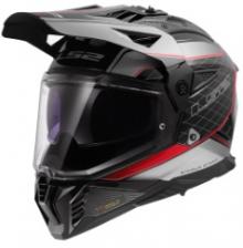 LS2 MX702 PIONEER II ECE22.06 Шлем приключений с двойным козырьком Внедорожный шлем для мужчин Туринг всесезонный LS2 MX702 PIONEER II ECE22.06 Шлем приключений с двойным козырьком Внедорожный шлем для мужчин Туринг всесезонный