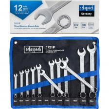 Ключи комбинированные от немецкого бренда SCHEPPACH – это универсальные гаечные ключи, совмещающие в себе функционал и преимущества рожковых и накидных ключей. Зевы комбинированных ключей имеют одинаковые размеры. Ключи гаечные с открытым и кольцевым зевами предназначены для монтажа либо демонтажа резьбовых соединений. Накидная часть ключа 12-гранная.Немецкое качество. Инструменты премиум-класса выполнены из высокопрочной CRV стали, что обеспечивает его надежность и долговечность, а также устойчивость к износу.Универсальность применения. Гаечный ключ один из наиболее часто применяемых ручных инструментов. Он используется практически во всех сферах деятельности: на производстве, в мастерских, сервисных центрах, гаражах, коммунальном и сельском хозяйстве, а также в быту.Удобство использования. Ключи фиксируются на полотне, которое имеет специальные отверстия в верхних углах полотна, для фиксации его на стене. При необходимости, набор ключей можно взять с собой в дорогу, полотно скручивается для удобства транспортировки и хранения. Ключи комбинированные от немецкого бренда SCHEPPACH – это универсальные гаечные ключи, совмещающие в себе функционал и преимущества рожковых и накидных ключей. Зевы комбинированных ключей имеют одинаковые размеры. Ключи гаечные с открытым и кольцевым зевами предназначены для монтажа либо демонтажа резьбовых соединений. Накидная часть ключа 12-гранная.Немецкое качество. Инструменты премиум-класса выполнены из высокопрочной CRV стали, что обеспечивает его надежность и долговечность, а также устойчивость к износу.Универсальность применения. Гаечный ключ один из наиболее часто применяемых ручных инструментов. Он используется практически во всех сферах деятельности: на производстве, в мастерских, сервисных центрах, гаражах, коммунальном и сельском хозяйстве, а также в быту.Удобство использования. Ключи фиксируются на полотне, которое имеет специальные отверстия в верхних углах полотна, для фиксации его на стене. При необходимости, набор ключей можно взять с собой в дорогу, полотно скручивается для удобства транспортировки и хранения.