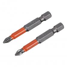 Биты Набор бит ПРОФИ (2 шт; PH1; 50 мм, сталь S2) ЕРМАК 601-051 Биты Набор бит ПРОФИ (2 шт; PH1; 50 мм, сталь S2) ЕРМАК 601-051