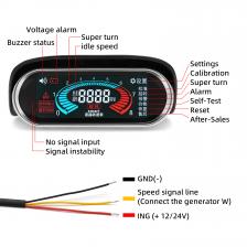 Новый ЖК-цифровой 12v 24v экскаватор автомобильный грузовик тахометр для лодочного мотора счетчик оборотов для дизельного мото 50-9999 об / мин автоматический датчик tacometro тахометр Новый ЖК-цифровой 12v 24v экскаватор автомобильный грузовик тахометр для лодочного мотора счетчик оборотов для дизельного мото 50-9999 об / мин автоматический датчик tacometro тахометр