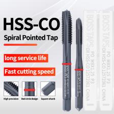 BOSS TAPS HSS-CO Красные метчики для резьбы M2-M12 BOSS TAPS HSS-CO Красные метчики для резьбы M2-M12