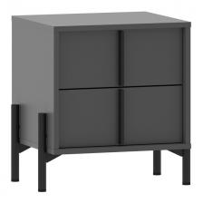 тумба прикроватная Тео 500х400х512мм антрацит ЛДСП тумба прикроватная Тео 500х400х512мм антрацит ЛДСП