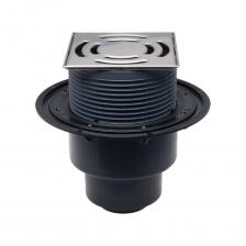 Трап с вертикальным выпуском DN50/75/110, с корпусом из полиэтилена, надставным элементом из полипропилена, с подрамником из нержавеющей стали, с сифоном. Трап с вертикальным выпуском DN50/75/110, с корпусом из полиэтилена, надставным элементом из полипропилена, с подрамником из нержавеющей стали, с сифоном.