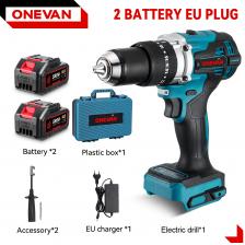 ONEVAN Бесщеточная ударная дрель 13 мм 650 Нм для Makita 18 В ONEVAN Бесщеточная ударная дрель 13 мм 650 Нм для Makita 18 В
