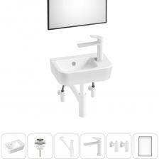 КЕРАМИЧЕСКАЯ РАКОВИНА. Конструкция чаши умывальника и расположение смесителя позволяют максимально избежать брызг воды при использовании изделия. Сливное отверстие раковины и точно выверенный угол уклона, обеспечивают слив до 30 литров воды в минуту, что позволяет использовать умывальник без ограничений мощности потока и опасения перелива воды. Антибактериальное грязеотталкивающее покрытие керамики Lavinia Boho препятствует образованию налета и размножению патогенных бактерий. ДОННЫЙ КЛАПАН. Донный клапан из высококачественной латуни отличается прочностью, устойчив к коррозии и повреждениям. Заглушка клапана служит барьером от попадания мелких предметов в сливное отверстие раковины, а удобная разборная конструкция позволяет прочищать механизм от возможных загрязнений за считанные минуты. СИФОН. Латунный сифон обладает высокой устойчивостью к перепадам температур и не подвержен коррозии. Регулировка длины патрубка способствует беспроблемной установке при нестандартном расположении коммуникаций. СМЕСИТЕЛЬ. Латунный корпус смесителя выдерживает перепады давления и противостоит гидроударам. Регулируемый аэратор позволяет скорректировать направление потока воды и уменьшает разбрызгивание. Прочные гибкие шланги и качественная опрессовка обеспечивают герметичность соединений. УГЛОВЫЕ ВЕНТИЛИ (2 ШТ). Вентили из латуни не подвержены износу и устойчивы к температурным нагрузкам. Запуск и перекрытие воды осуществляются всего лишь в четверть оборота. ЗЕРКАЛО. Экологически чистое зеркальное полотно на основе бесцветного флоат-стекла отличается идеальной геометрией и гарантирует четкое отражение без искажения пропорций и перспективы, отсутствие точечного «цветения» и защиту амальгамы от повышенной влажности в ванной комнате. УПАКОВКА. Все компоненты набора тщательно упакованы в заводскую тару с надежной фиксацией от случайного смещения и повреждения продукции в процессе транспортировки. КЕРАМИЧЕСКАЯ РАКОВИНА. Конструкция чаши умывальника и расположение смесителя позволяют максимально избежать брызг воды при использовании изделия. Сливное отверстие раковины и точно выверенный угол уклона, обеспечивают слив до 30 литров воды в минуту, что позволяет использовать умывальник без ограничений мощности потока и опасения перелива воды. Антибактериальное грязеотталкивающее покрытие керамики Lavinia Boho препятствует образованию налета и размножению патогенных бактерий. ДОННЫЙ КЛАПАН. Донный клапан из высококачественной латуни отличается прочностью, устойчив к коррозии и повреждениям. Заглушка клапана служит барьером от попадания мелких предметов в сливное отверстие раковины, а удобная разборная конструкция позволяет прочищать механизм от возможных загрязнений за считанные минуты. СИФОН. Латунный сифон обладает высокой устойчивостью к перепадам температур и не подвержен коррозии. Регулировка длины патрубка способствует беспроблемной установке при нестандартном расположении коммуникаций. СМЕСИТЕЛЬ. Латунный корпус смесителя выдерживает перепады давления и противостоит гидроударам. Регулируемый аэратор позволяет скорректировать направление потока воды и уменьшает разбрызгивание. Прочные гибкие шланги и качественная опрессовка обеспечивают герметичность соединений. УГЛОВЫЕ ВЕНТИЛИ (2 ШТ). Вентили из латуни не подвержены износу и устойчивы к температурным нагрузкам. Запуск и перекрытие воды осуществляются всего лишь в четверть оборота. ЗЕРКАЛО. Экологически чистое зеркальное полотно на основе бесцветного флоат-стекла отличается идеальной геометрией и гарантирует четкое отражение без искажения пропорций и перспективы, отсутствие точечного «цветения» и защиту амальгамы от повышенной влажности в ванной комнате. УПАКОВКА. Все компоненты набора тщательно упакованы в заводскую тару с надежной фиксацией от случайного смещения и повреждения продукции в процессе транспортировки.