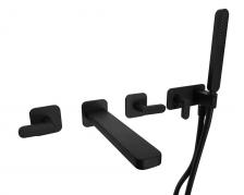 Смеситель для ванны Webert Living черный матовый Смеситель для ванны Webert Living черный матовый