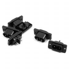 6 x AC 250V 2.5A IEC320 C7 разъем для пайки заколки чашки разъем питания 6 x AC 250V 2.5A IEC320 C7 разъем для пайки заколки чашки разъем питания