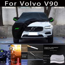 Наружная защита для Volvo V90, полноразмерные автомобильные Чехлы, снежный чехол, Солнцезащитный водонепроницаемый пыленепроницаемый внешний автомобильный аксессуар Наружная защита для Volvo V90, полноразмерные автомобильные Чехлы, снежный чехол, Солнцезащитный водонепроницаемый пыленепроницаемый внешний автомобильный аксессуар