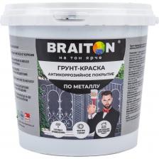 Грунт-краска BRAITON paint ВД антикоррозийное покрытие по металлу, черная, 1 кг арт.2583 Грунт-краска BRAITON paint ВД антикоррозийное покрытие по металлу, черная, 1 кг арт.2583