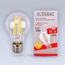 Светодиодная нитевидная лампа Eleganz в форме пламени свечи с цоколем Е27 идеально подойдёт для декоративного освещения. Матовая колба равномерно рассеивает световой поток. Лампа потребляет всего 9 Вт электроэнергии, что позволяет отнести её к высокому классу энергоэффективности — А+. Таким образом, она экономит до 88% электроэнергии по сравнению с обычной лампой накаливания. Цветовая температура света — 4500 К, что соответствует нейтральному белому свету. Лампа рассчитана на работу в течение 35 000 часов, что делает её долговечным и экономичным решением для освещения вашего дома. Выбирая лампы и светильники с классом энергоэффективности «А» и выше, вы не только экономите электроэнергию, но и вносите свой вклад в сохранение бюджета и ресурсов планеты. Светодиодная нитевидная лампа Eleganz в форме пламени свечи с цоколем Е27 идеально подойдёт для декоративного освещения. Матовая колба равномерно рассеивает световой поток. Лампа потребляет всего 9 Вт электроэнергии, что позволяет отнести её к высокому классу энергоэффективности — А+. Таким образом, она экономит до 88% электроэнергии по сравнению с обычной лампой накаливания. Цветовая температура света — 4500 К, что соответствует нейтральному белому свету. Лампа рассчитана на работу в течение 35 000 часов, что делает её долговечным и экономичным решением для освещения вашего дома. Выбирая лампы и светильники с классом энергоэффективности «А» и выше, вы не только экономите электроэнергию, но и вносите свой вклад в сохранение бюджета и ресурсов планеты.