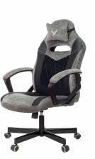 Игровое кресло Кресло игровое Zombie VIKING 6 KNIGHT Fabric серый/черный с подголов. крестов. металл Игровое кресло Кресло игровое Zombie VIKING 6 KNIGHT Fabric серый/черный с подголов. крестов. металл